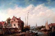 unknow artist European city landscape, street landsacpe, construction, frontstore, building and architecture. 173 oil painting picture wholesale